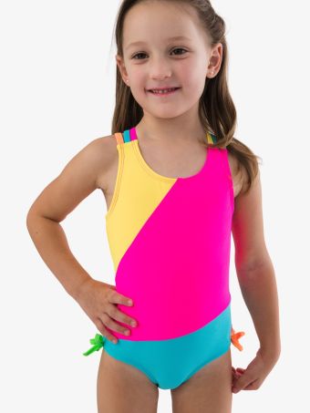 Neon Colorblock 1 Pc-po733