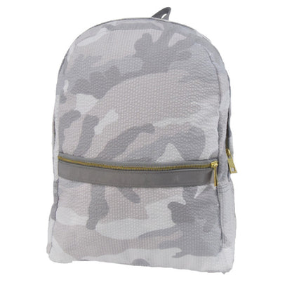 Medium Seersucker Backpack