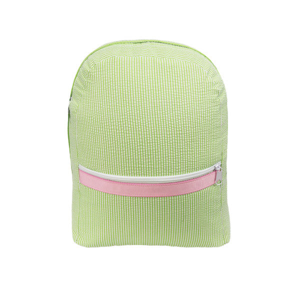 Medium Seersucker Backpack