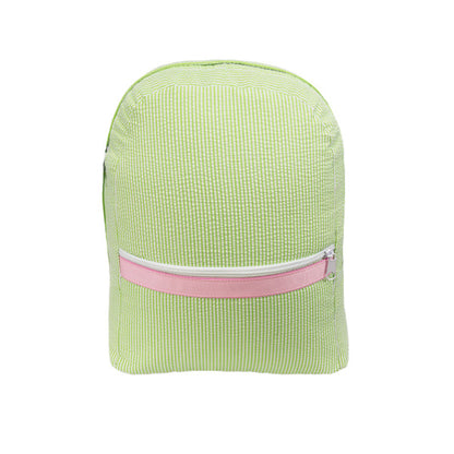 Medium Seersucker Backpack