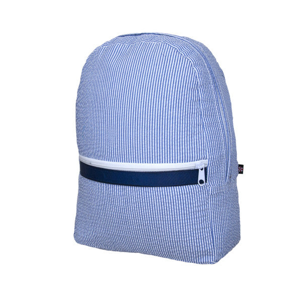 Medium Seersucker Backpack