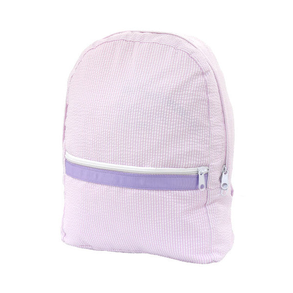 Medium Seersucker Backpack