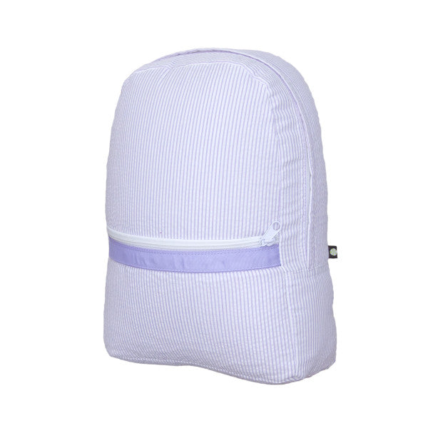 Medium Seersucker Backpack