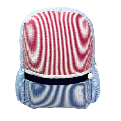 Medium Seersucker Backpack