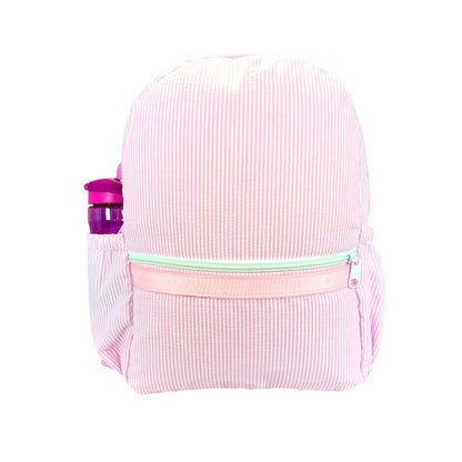 Medium Seersucker Backpack