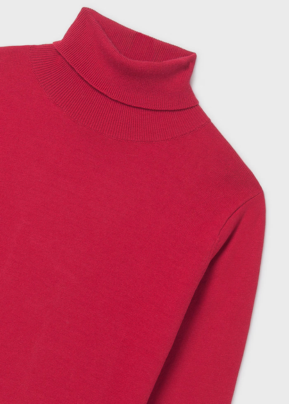 Turtleneck Sweater - Red