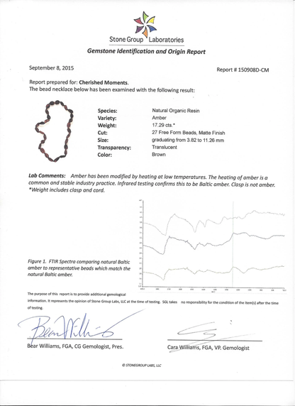 Amber Teething Necklace - Unpolished