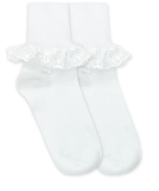 Chantilly Lace Turn Cuff Socks - 2107