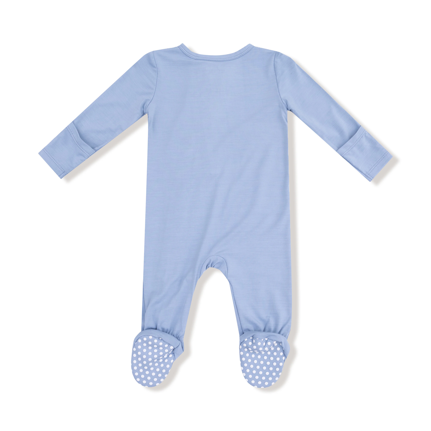 Soft Chambray 2 Way Zip Footie