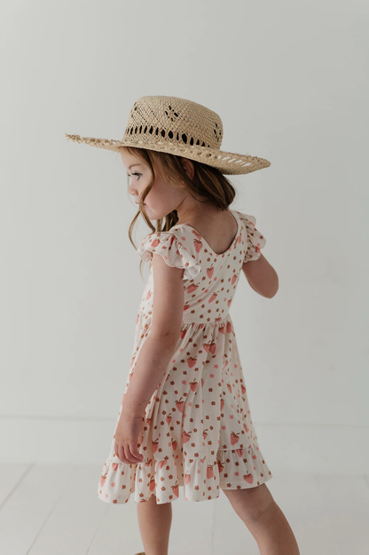 Strawberries - S/L Twirl Dress