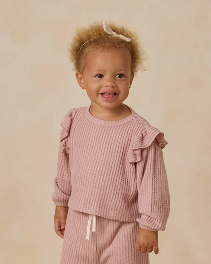 Ruffle Cozy Set - Rose