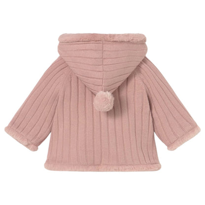 Pompom Knit Cardigan - Peach
