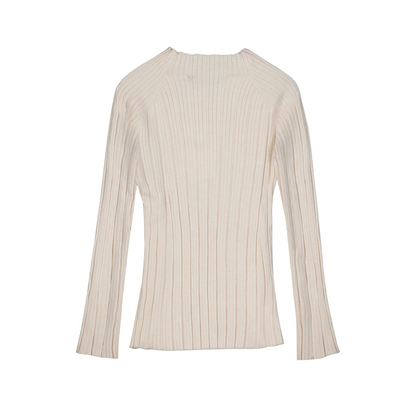 Mock Neck Sweater - Ecru