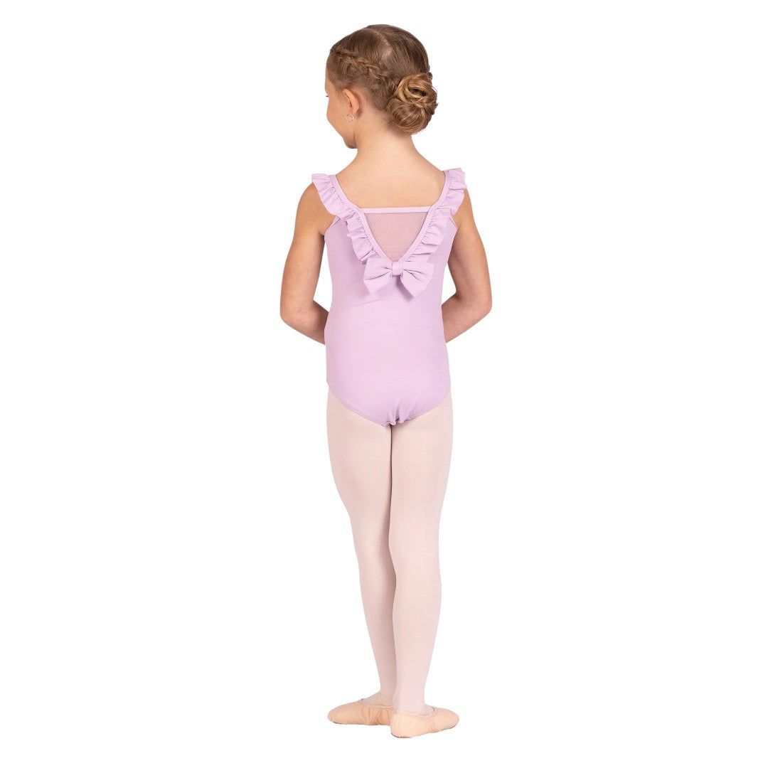 Ruffle Neck Leotard - Lavender