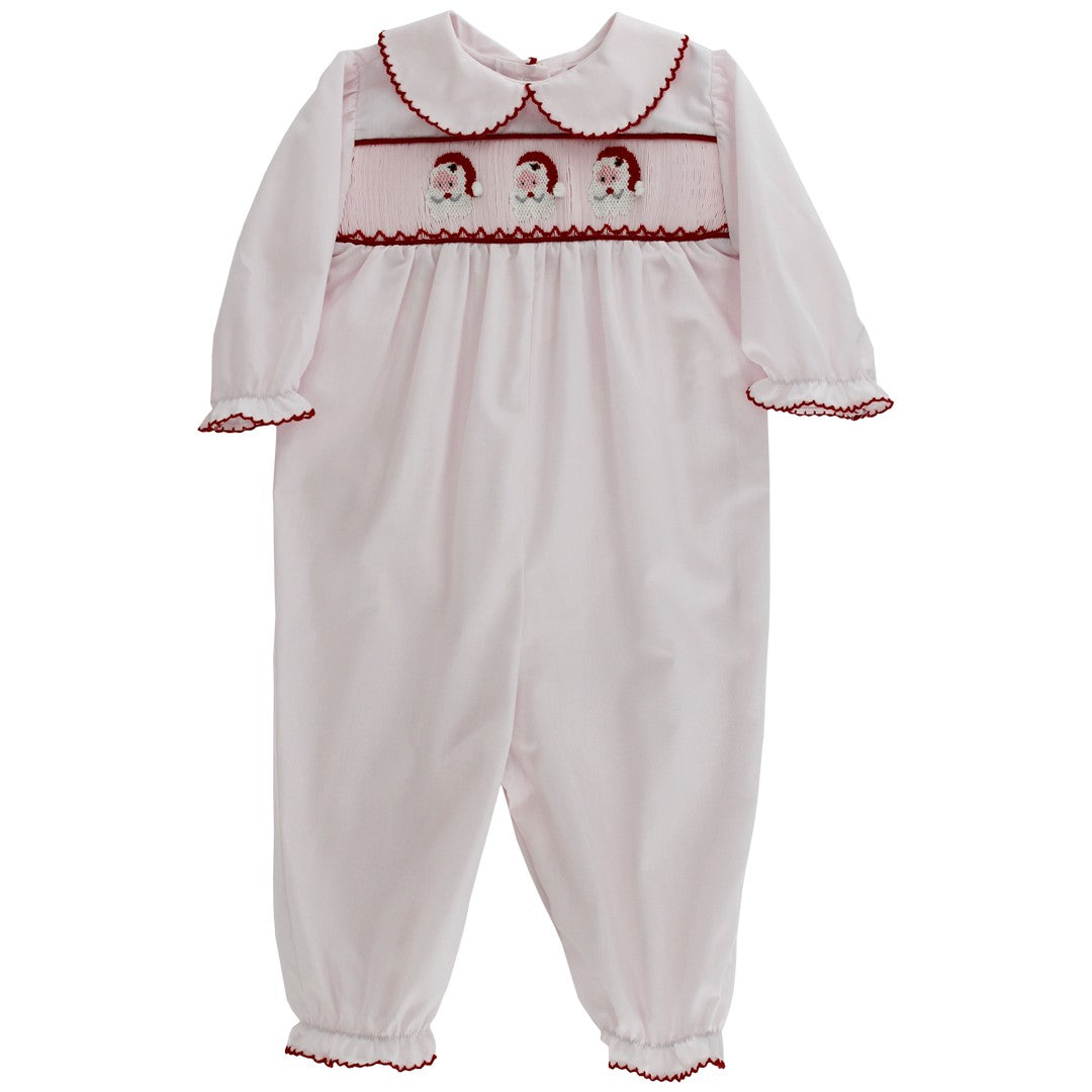 Smocked Santa - Girls Bubble