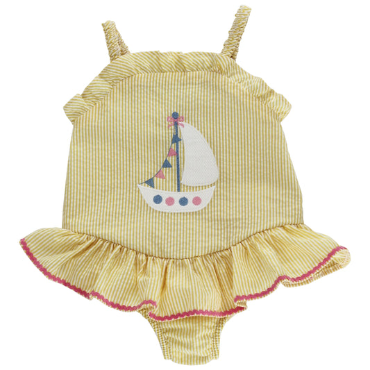 Ruffle 1PC Swim - Sail Away