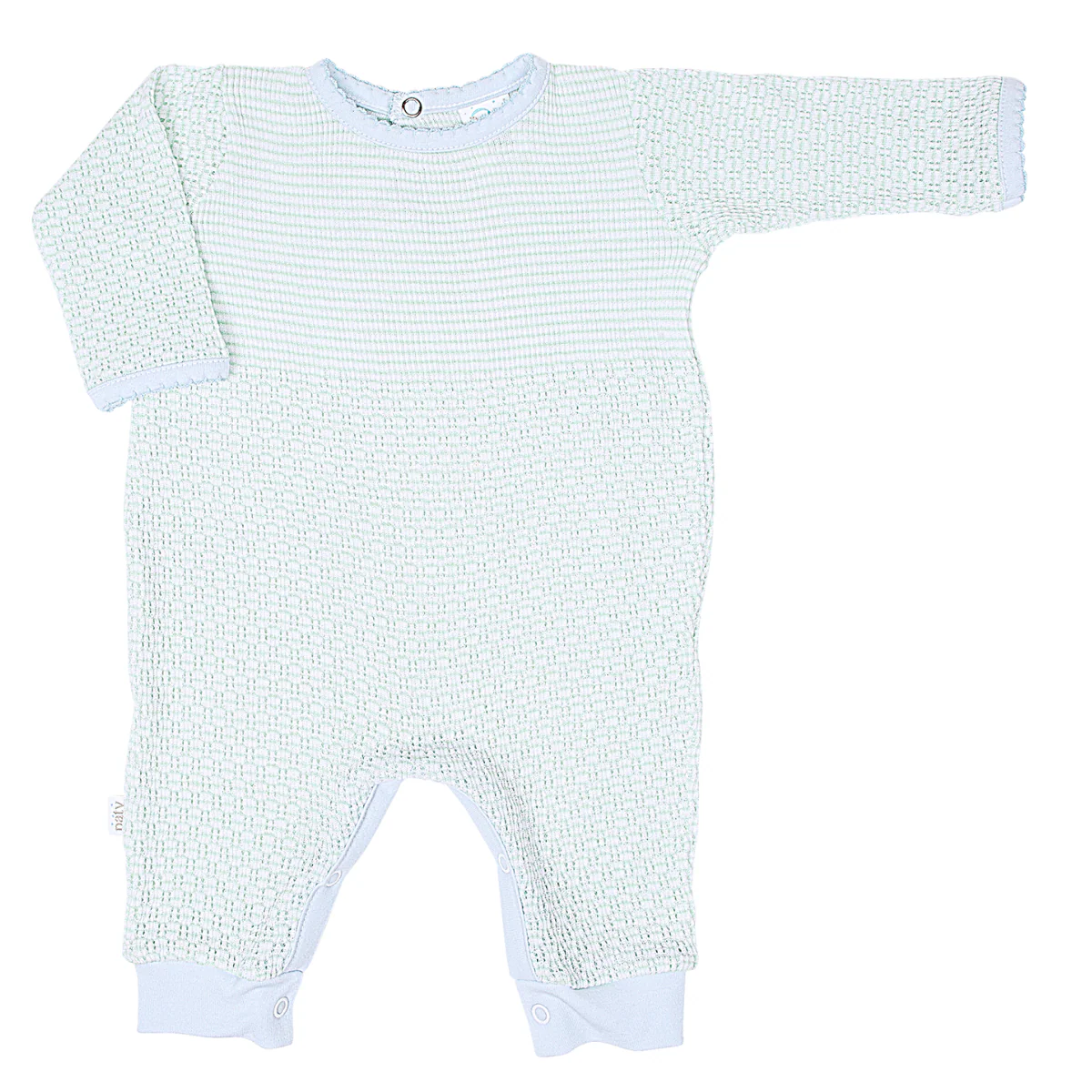 Solid Color Romper - Pima Trim