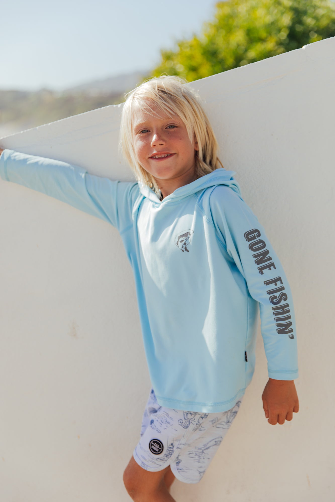 Reel Deal Tech Hoody - Crystal Blue