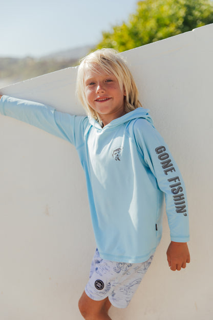 Reel Deal Tech Hoody - Crystal Blue