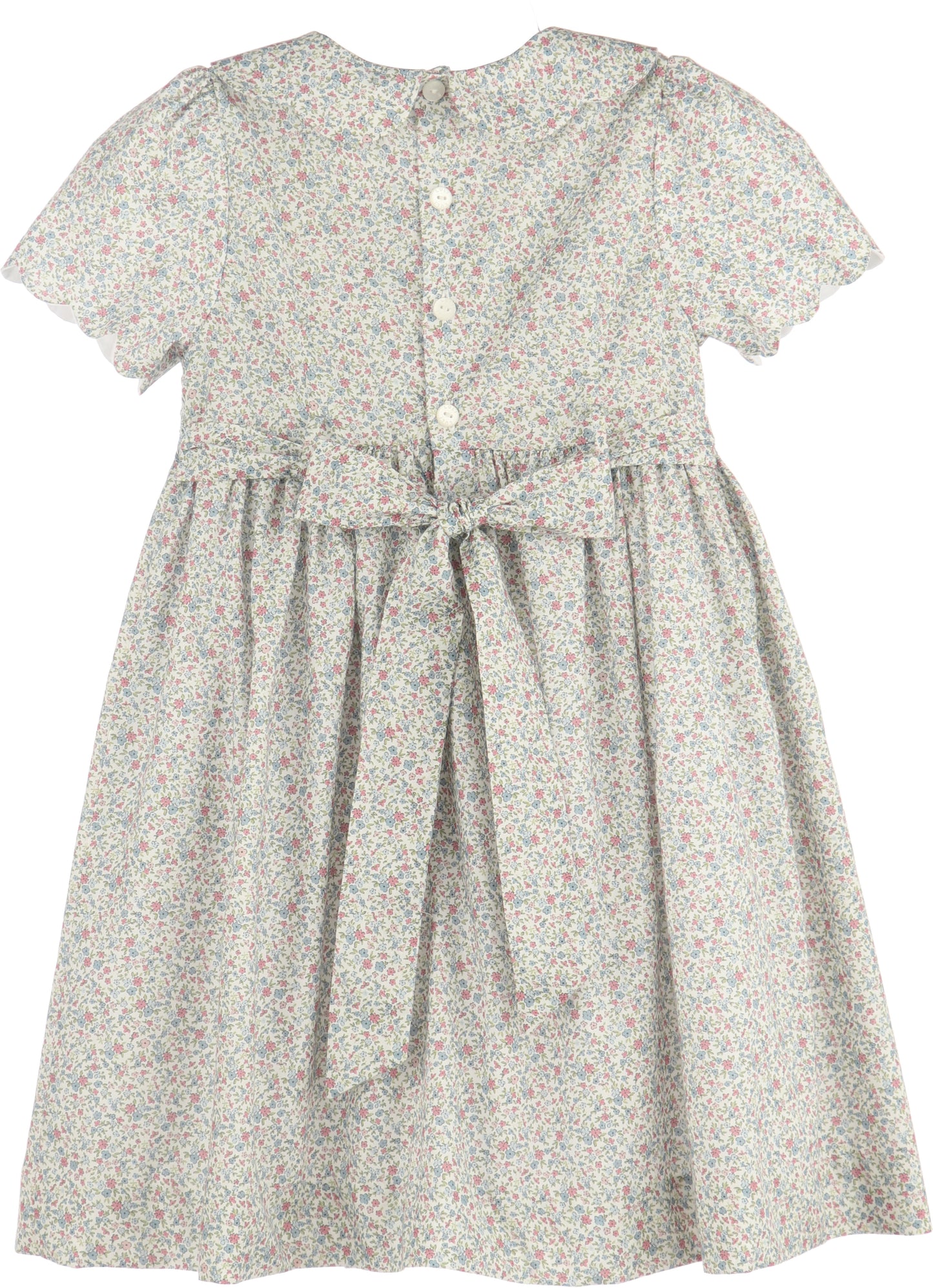Fall Blossom Smock Dress-Pink