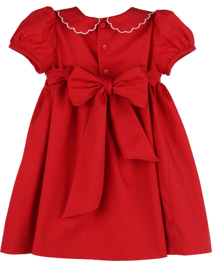 Classic Smock Dress/Red-LM0503