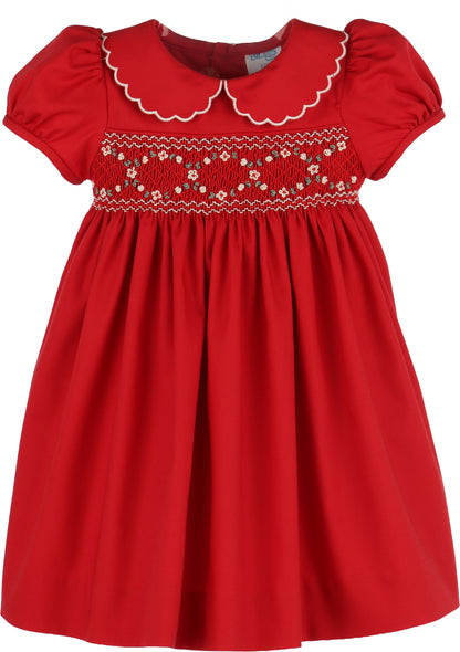 Classic Smock Dress/Red-LM0503