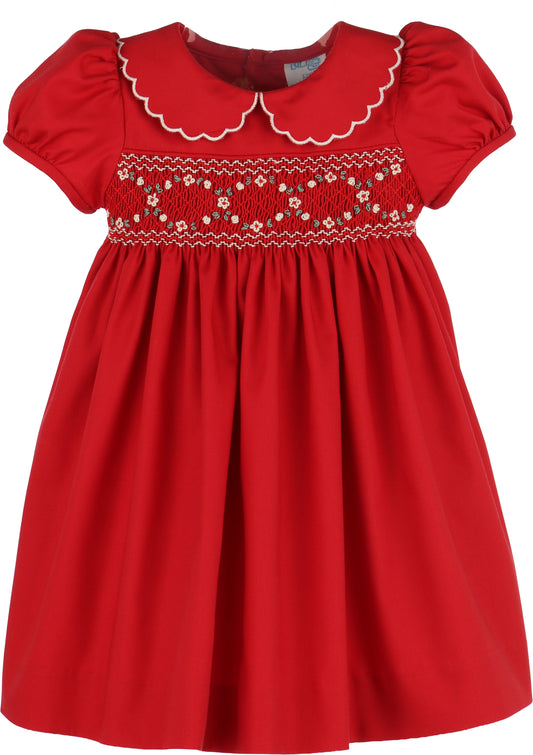 Classic Smock Dress/Red-LM0503