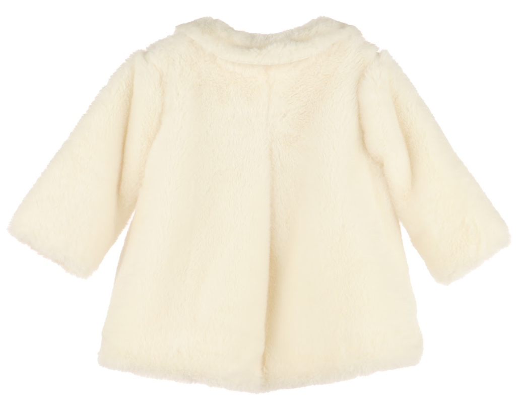 Cozy Fuzzy Long Coat-Ivory