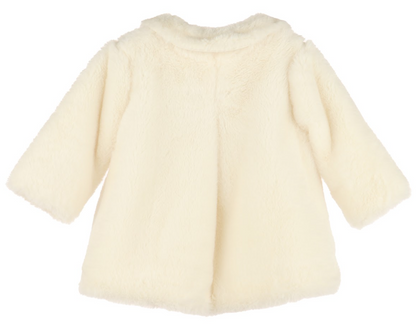 Cozy Fuzzy Long Coat-Ivory