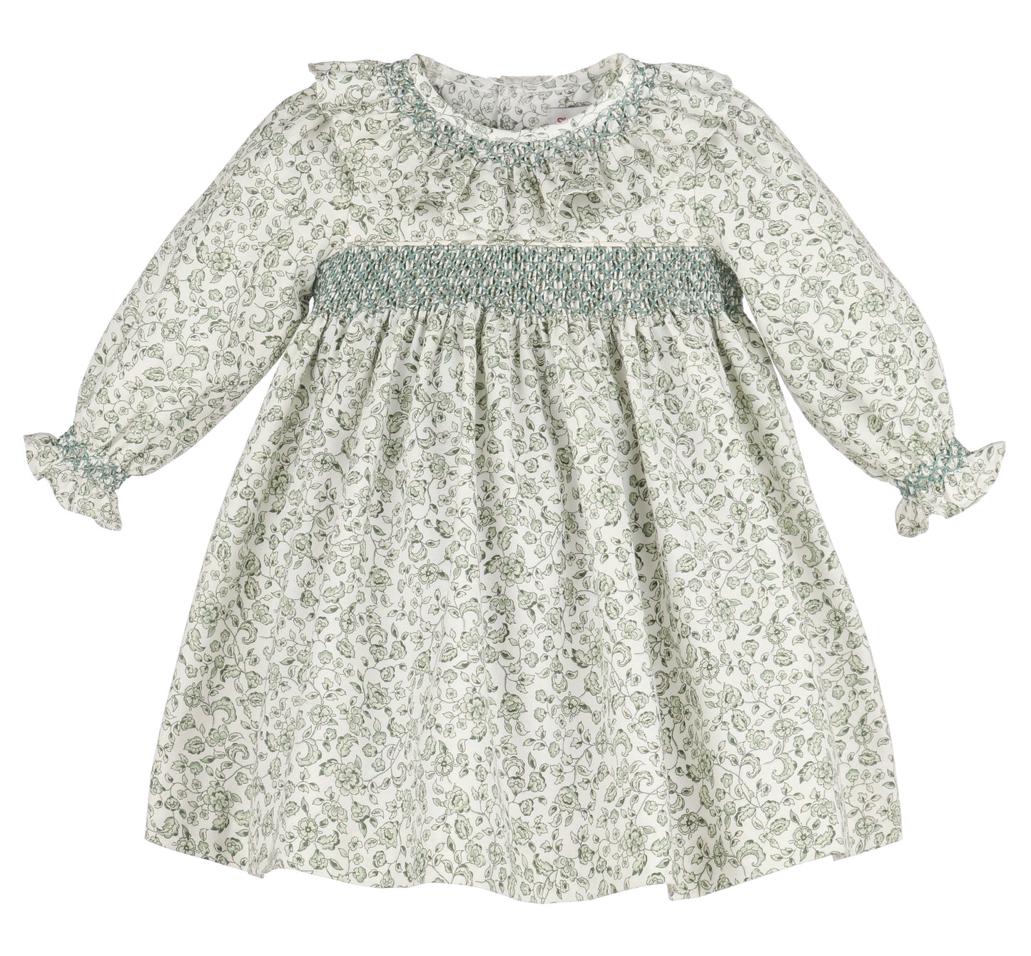 Heirloom Floral Dress/Green-SL0801