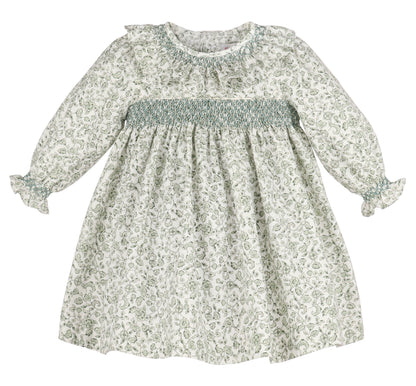 Heirloom Floral Dress/Green-SL0801
