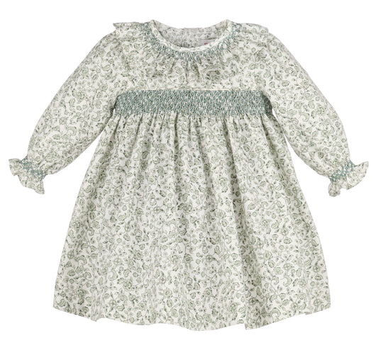 Heirloom Floral Dress/Green-SL0801
