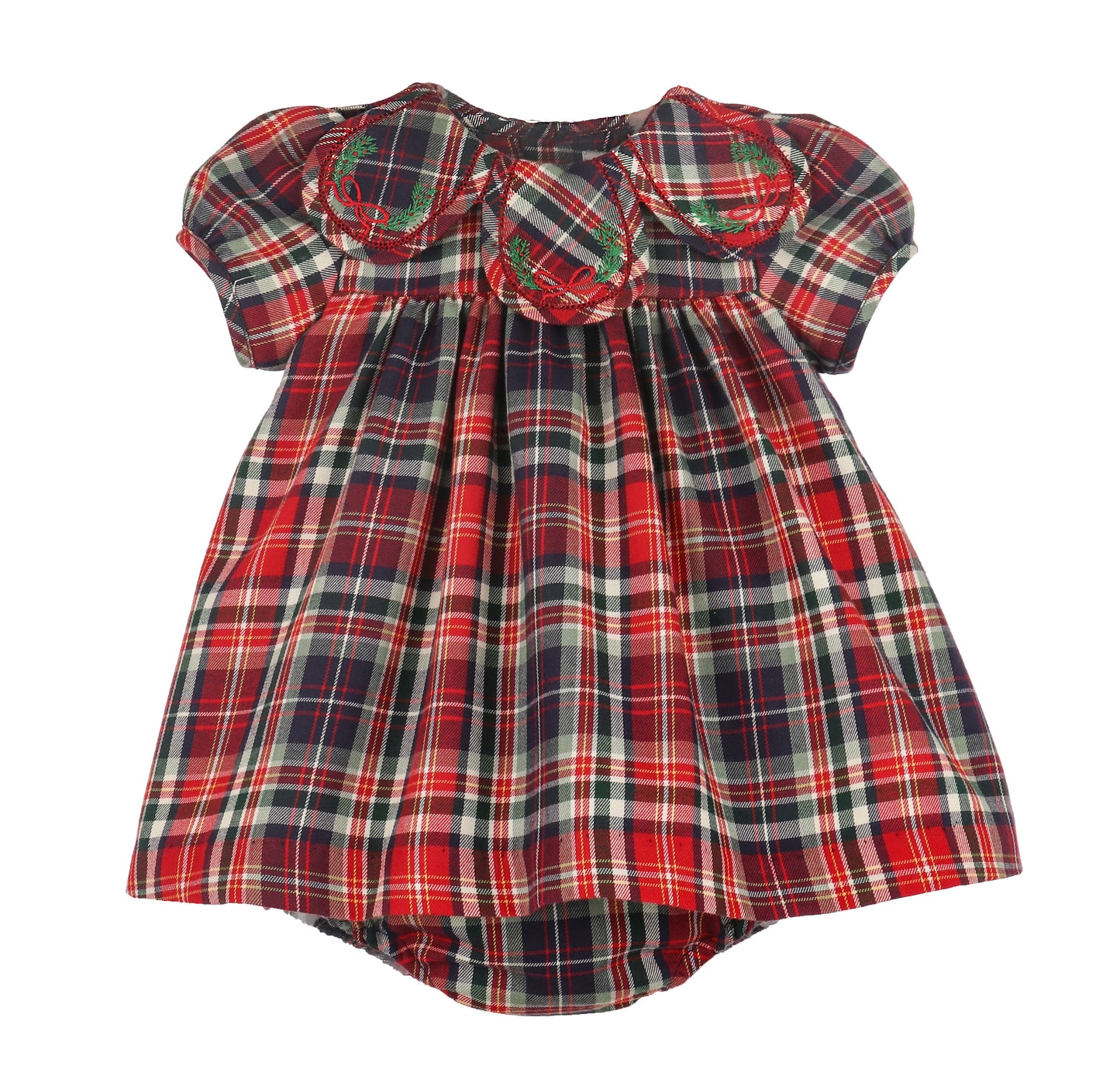 Evergreen Tartan Petal Float-1601