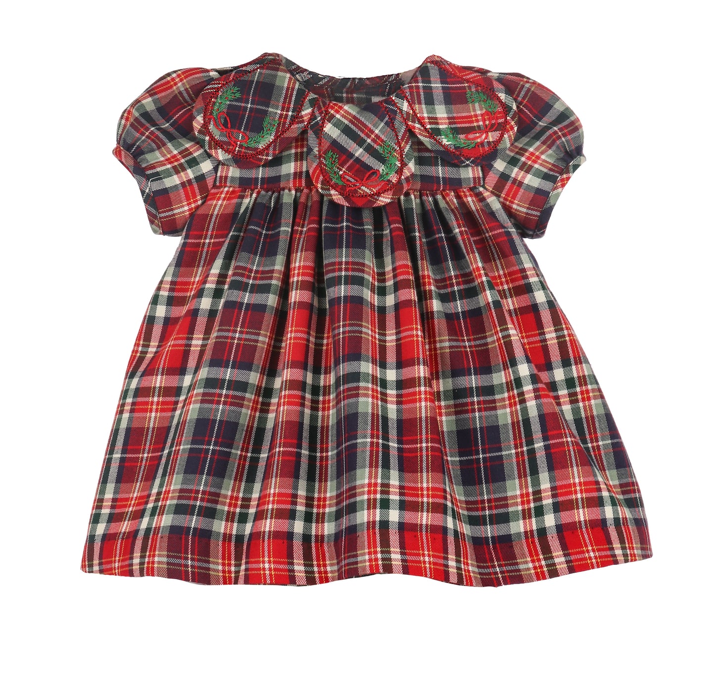 Evergreen Tartan Petal Float-1601