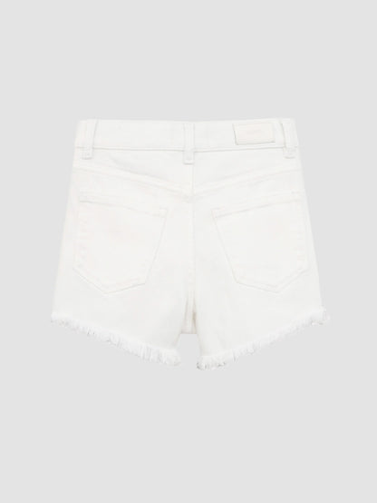 Lucy/White Frayed-27121
