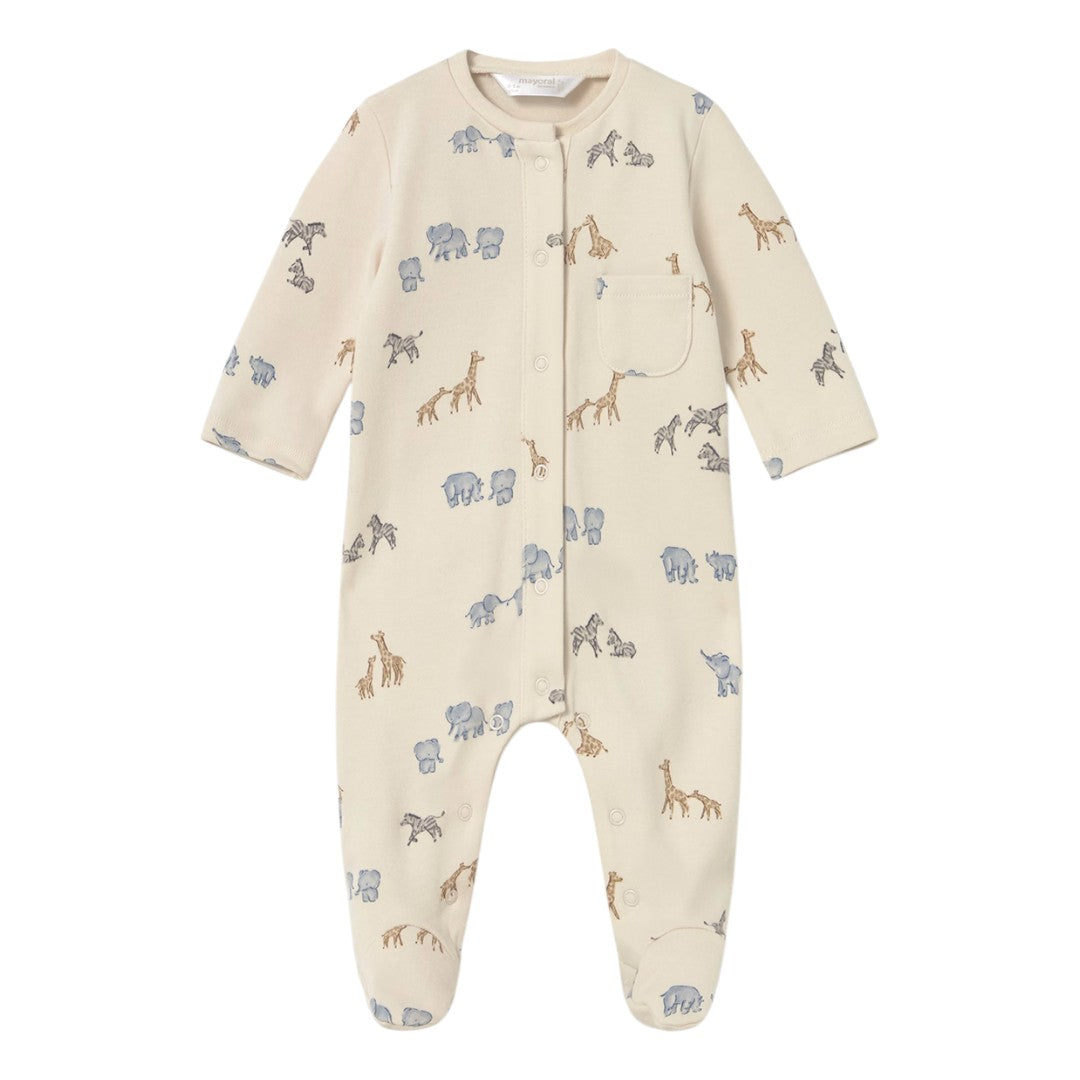 Safari Animals Print Footie