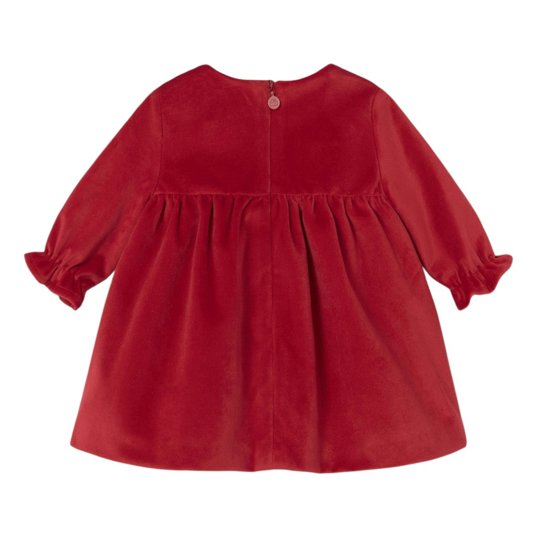 Velvet Dress - Cherry