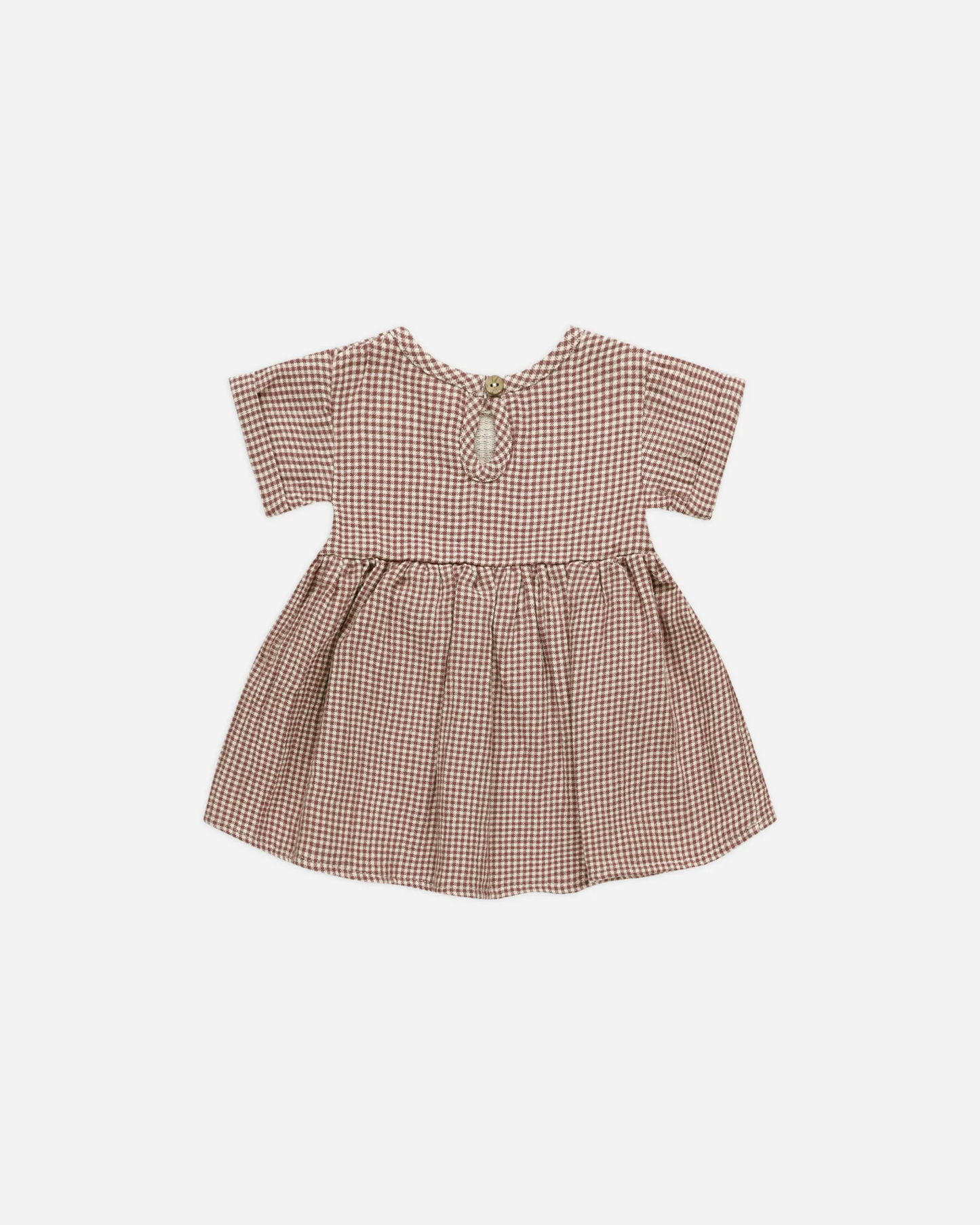 Brielle Dress - Plum Gingham