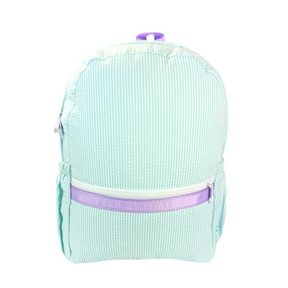 Medium Seersucker Backpack