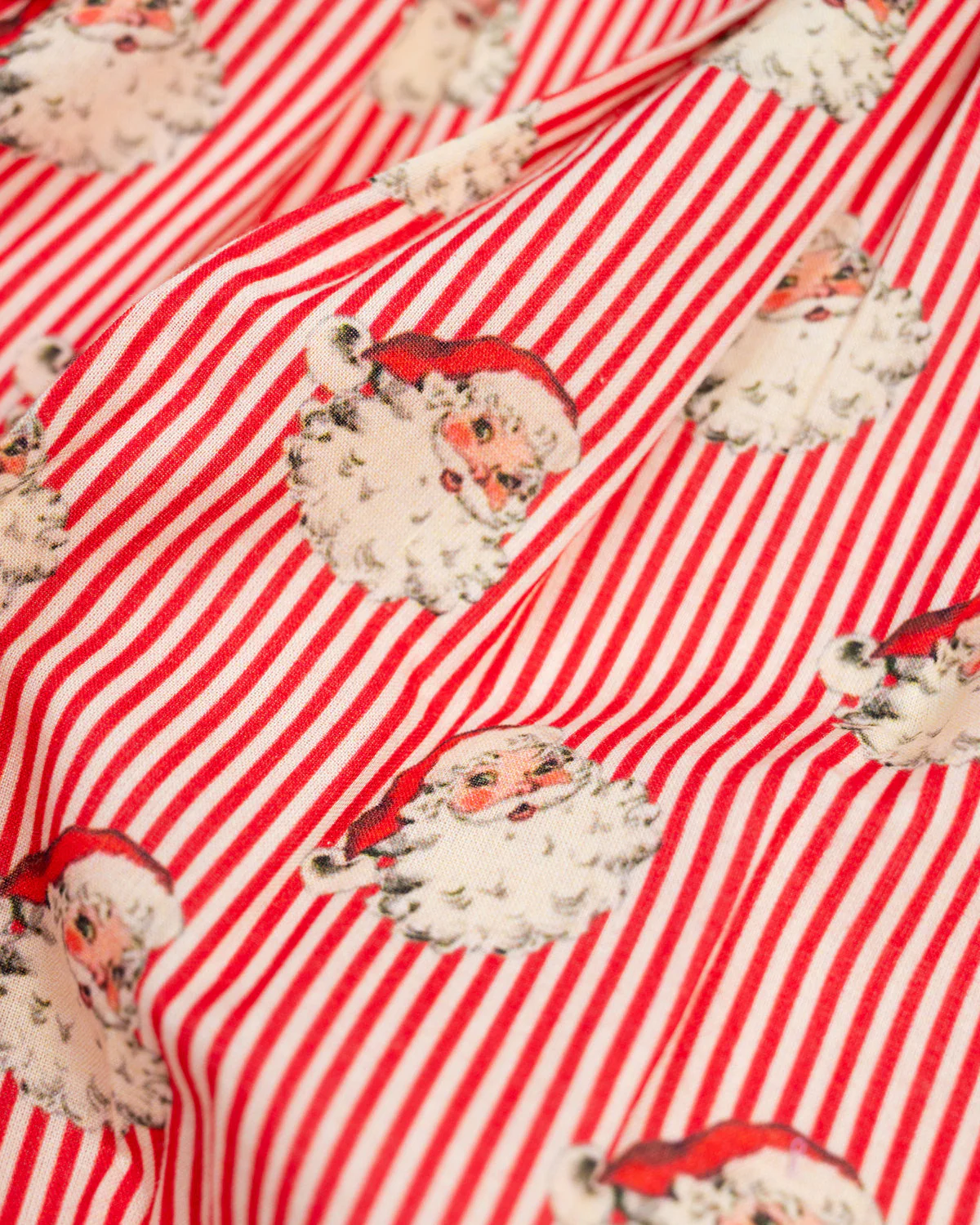 Red Stripe Vintage Santa PJs