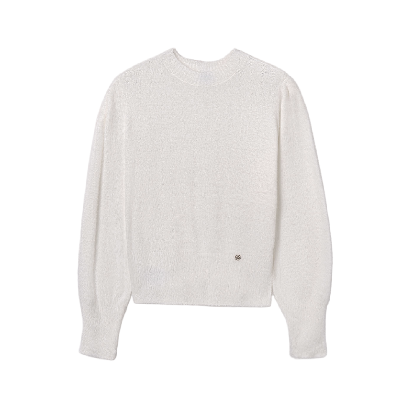 Faux Fur Sweater - White