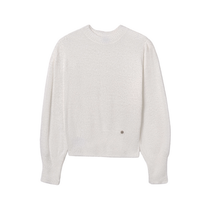 Faux Fur Sweater - White