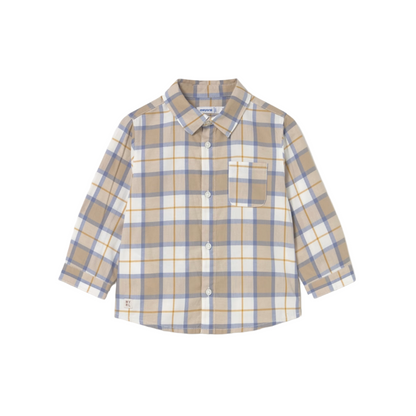 Orange Plaid L/S Shirt