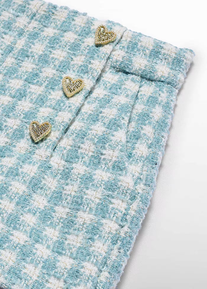 Plaid Shorts - Aqua
