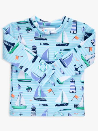 Blue Sweet Sails LS Rashguard-P1225
