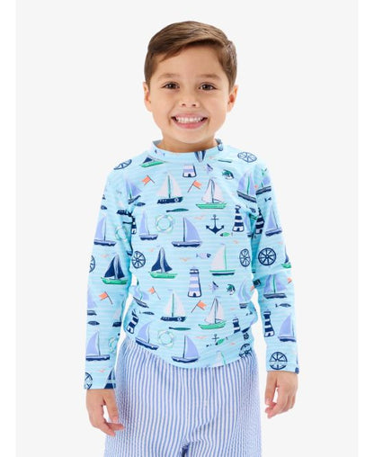 Blue Sweet Sails LS Rashguard-P1225