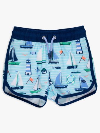 Blue Sweet Sails Swim Trunks-P1225