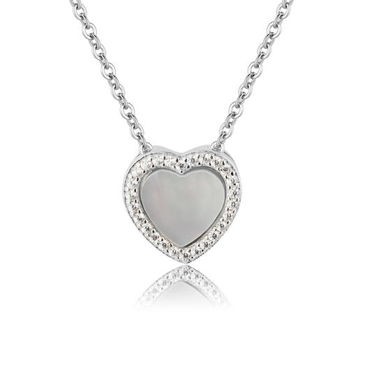 Mother of Pearl - Heart Necklace