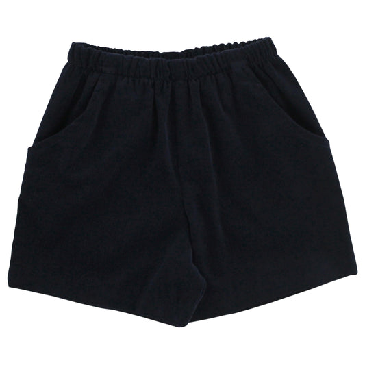 Navy Cord - Elastic Short