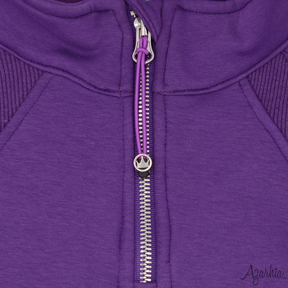 Oversized Crop 1/4 Zip Sweatshirt